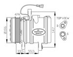 FC2184 A/C Compressor 93741202 93741206 CHEVROLET MATI 2005-